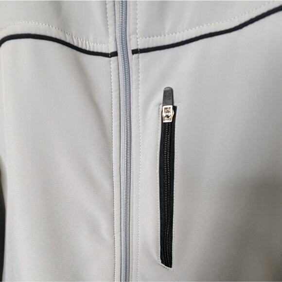 Fila light Greyzip front  stadium jacket sz Large - Picture 4 of 11